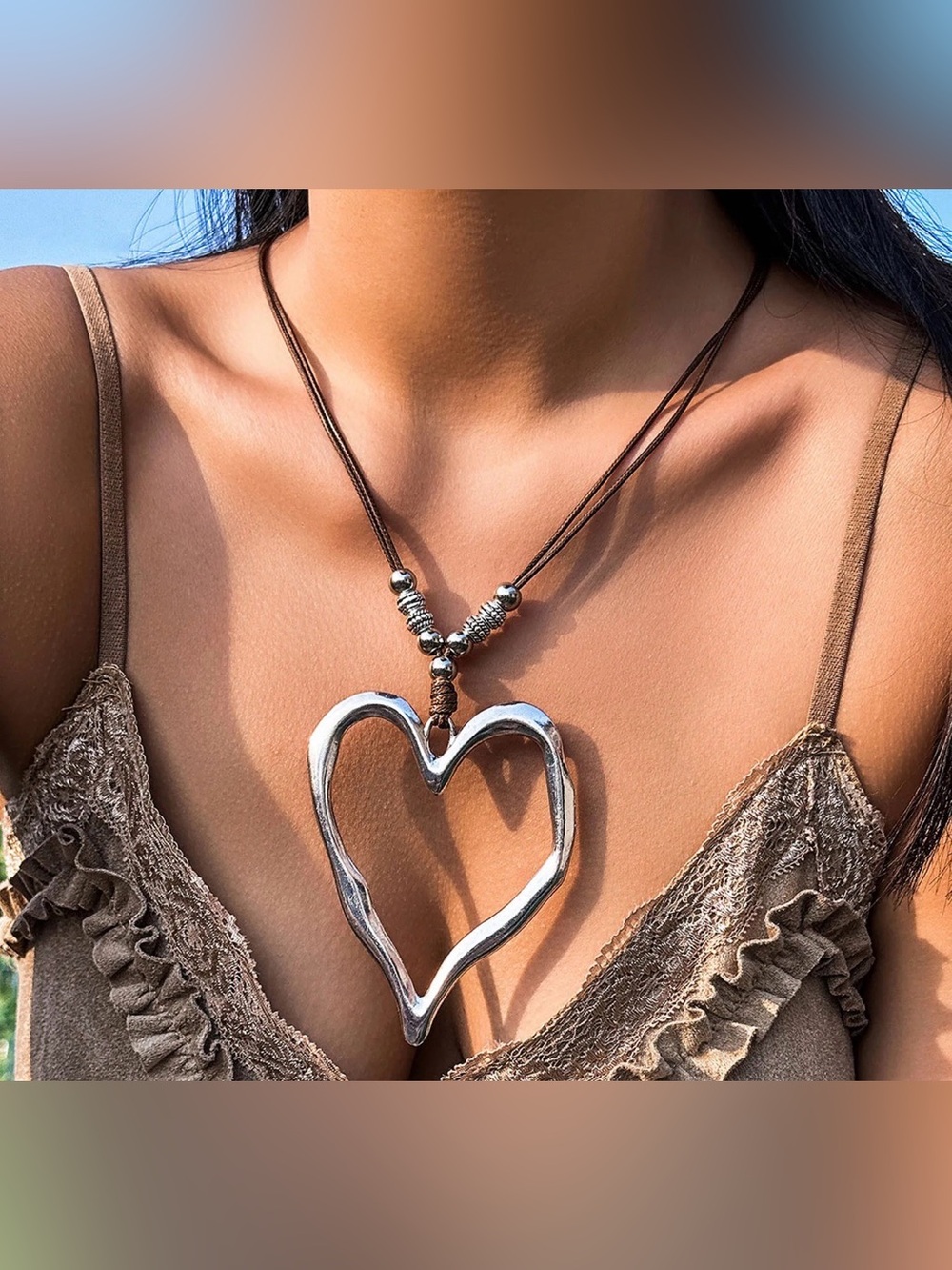 Boho Heart Necklace Q1270